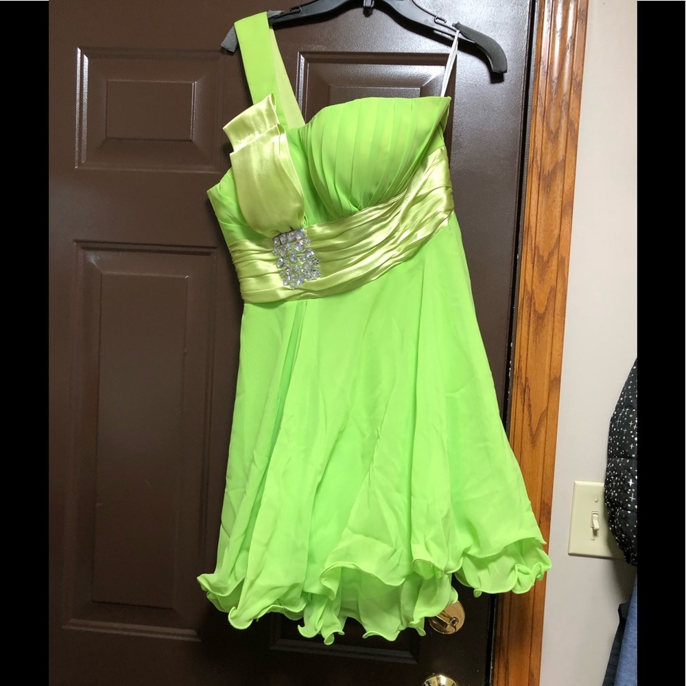 Lime green hoco/formal gown